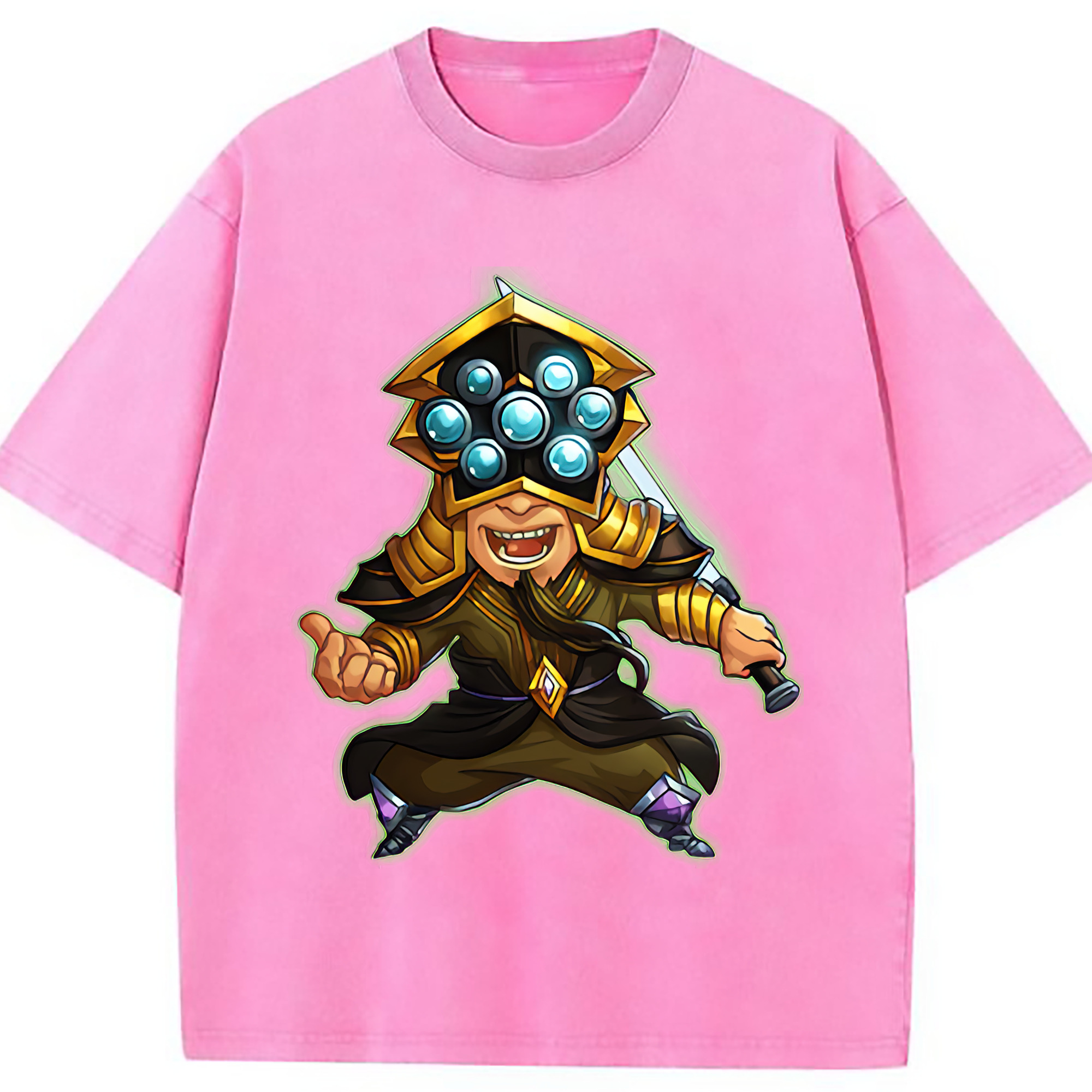 （画像用） リーグ・オブ・レジェンド League of Legends LOL 綿100% ヴィンテージ風 半袖Tシャツ（フロントプリント）